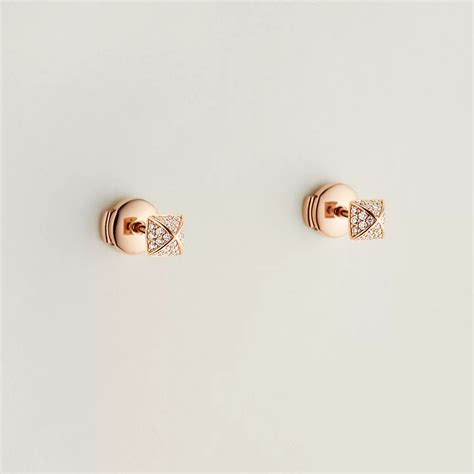 hermes clou d'h earrings|Hermes pop earrings for sale.